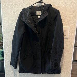 Old Navy Black Hooded Coat, Vintage women’s size M, no holes or stains